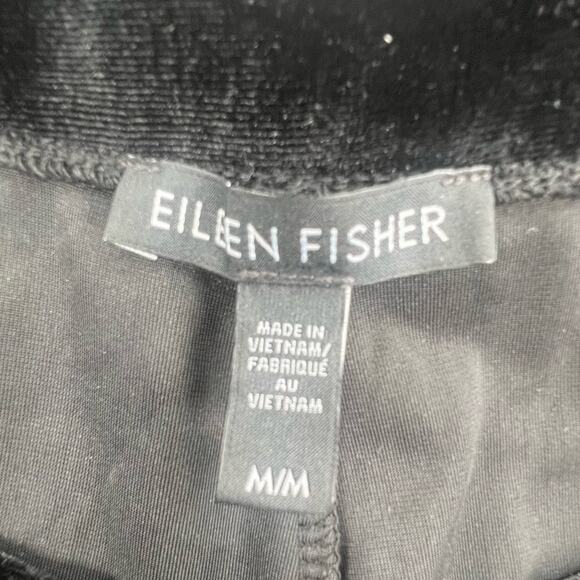 Eileen Fisher velvet jogger black sz M - Picture 5 of 7